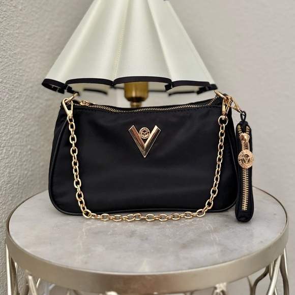 Valentino Orlandi Black&Gold Crossbody/Shoulder Bag - Picture 4 of 7